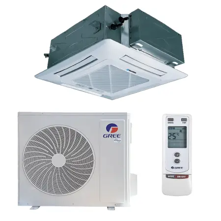 Кондиционер кассетный GREE-60 Inverter R32: GUD160T1/B-S / GUD160W1/NhB-S  (без соединительной инсталляции)